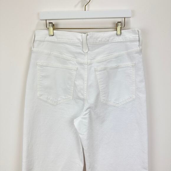 J.Crew Slim Wide Leg Jean White High Waisted Classic Stretch Denim US 30 NWT - Picture 11 of 16